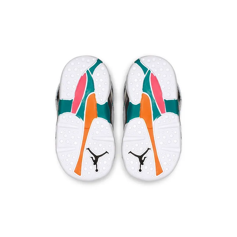 Jordan 8 Retro South Beach (TD) White/White-Turbo Green-Neutral Grey (305360-113)