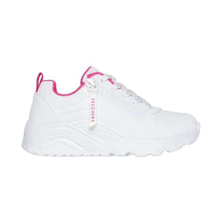 Skechers UNO Lite – Easy Zip “White / Hot Pink” (310387LWHPK)