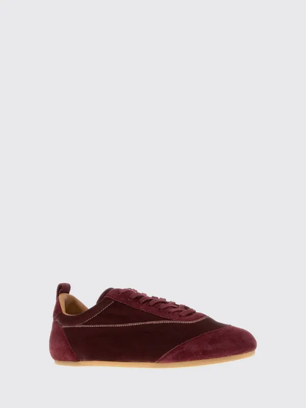 Jil sander Etage in Velvet and Suede with Rear Pull Tab Burgundy (J15WS0047P7821904)