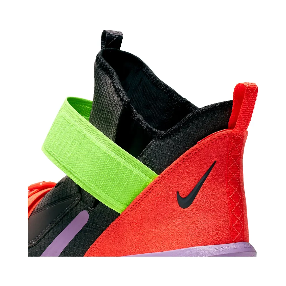 LeBron Soldier 13 Thunder Grey/Bright Crimson-Electric Green (AR4225-002)