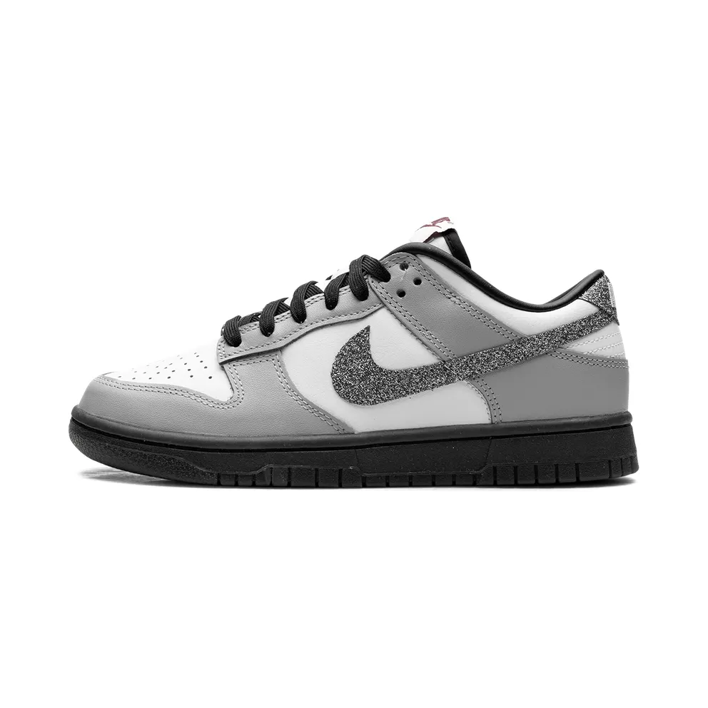 Nike Dunk Low LX “Glitter Swoosh White Light Smoke Grey” (HQ3462-191)