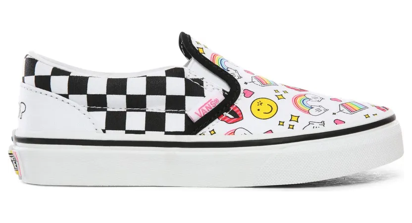 VANS Flour Shop Classic Slip-on Kinderschoenen (Wit)
