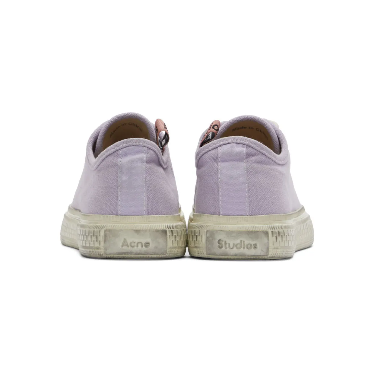 Acne Studios Off-White Canvas Low-Top Sneakers (AD0347-) (2)