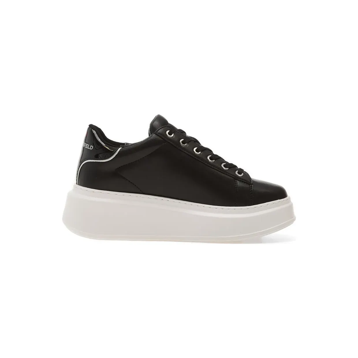 Karl Lagerfeld Jeans Anakapri met plateauzool en verfraaid met kristallen “Black” (KL63518A00S)