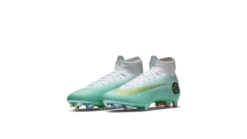 Nike Mercurial Superfly VI Elite CR7 FG Chapter 6 Special Edition Clear Jade/Metallic Vivid Gold-White (AJ3547-391)