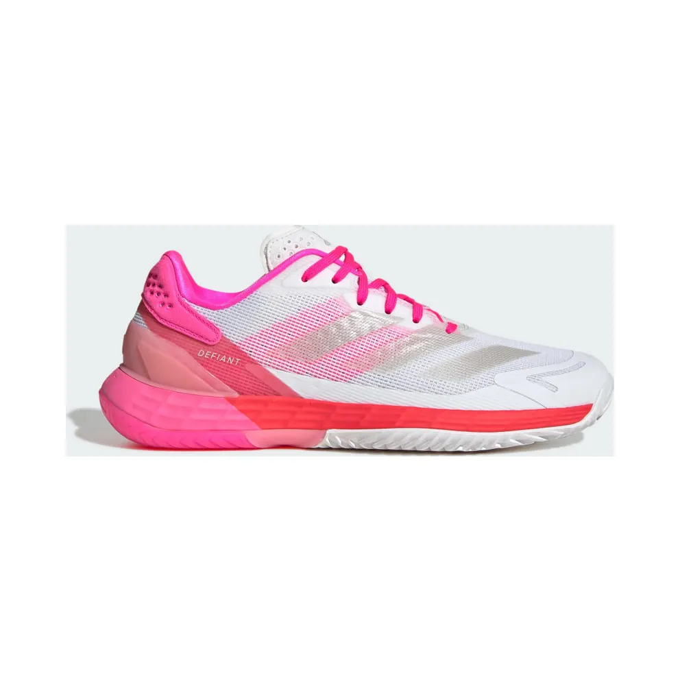 Adidas Defiant Speed 2 Tennisschuhe Cloud White / Champagne Met. / Lucid Pink (JS2902)