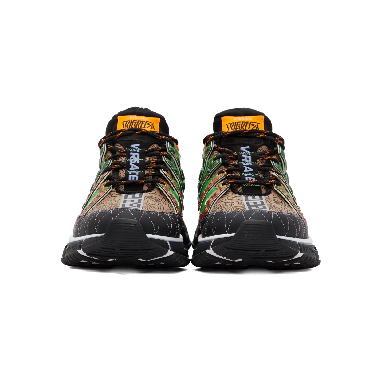 Versace Black & Blue Trigreca Low-Top Sneakers (DSU8094 D17TCG) (2)