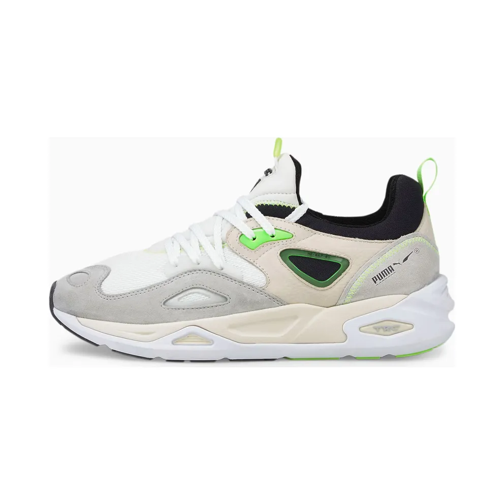 Women’s PUMA Trc Blaze The Triangl White/Nimbus Cloud/Green Glare (383104-02)