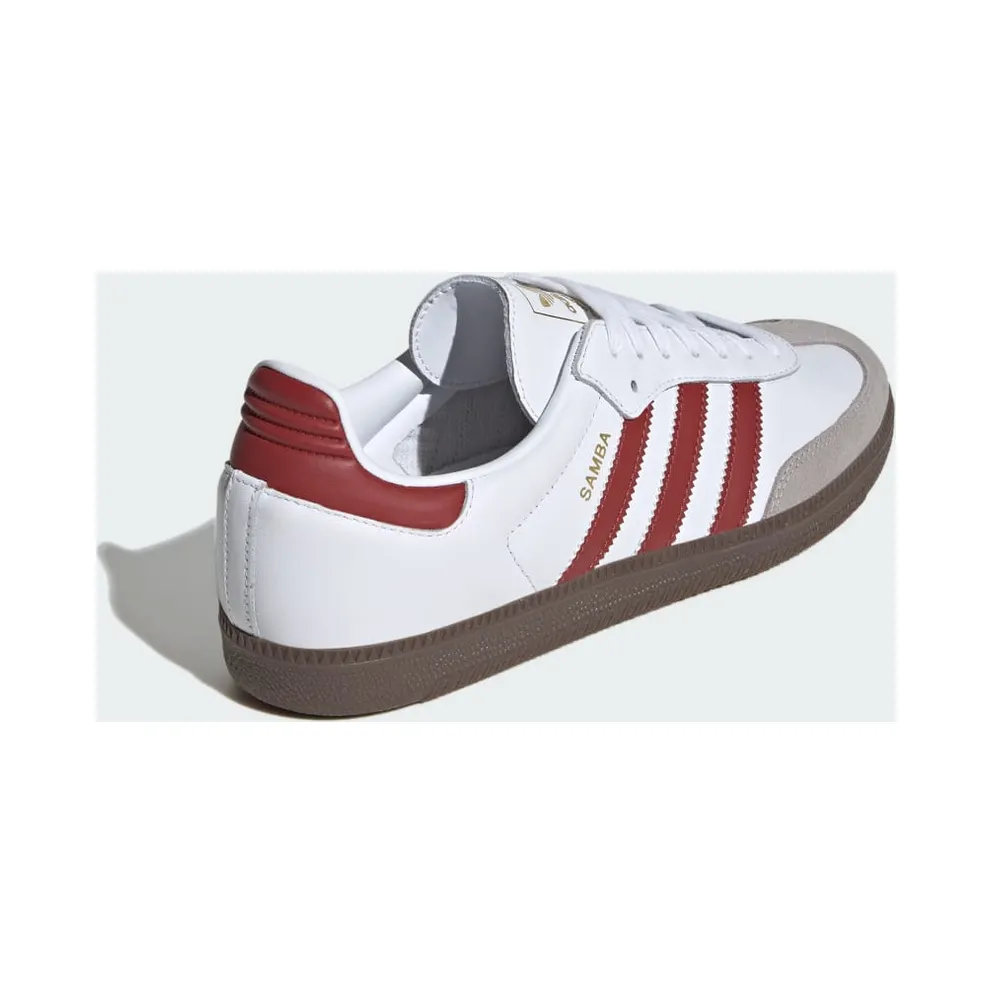 Adidas Samba OG Cloud White / Preloved Ruby / Clear Granite (JH8798)