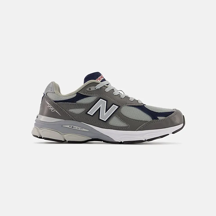 New Balance 990v3 MiUSA Elephant Grey Navy (M990GJ3)