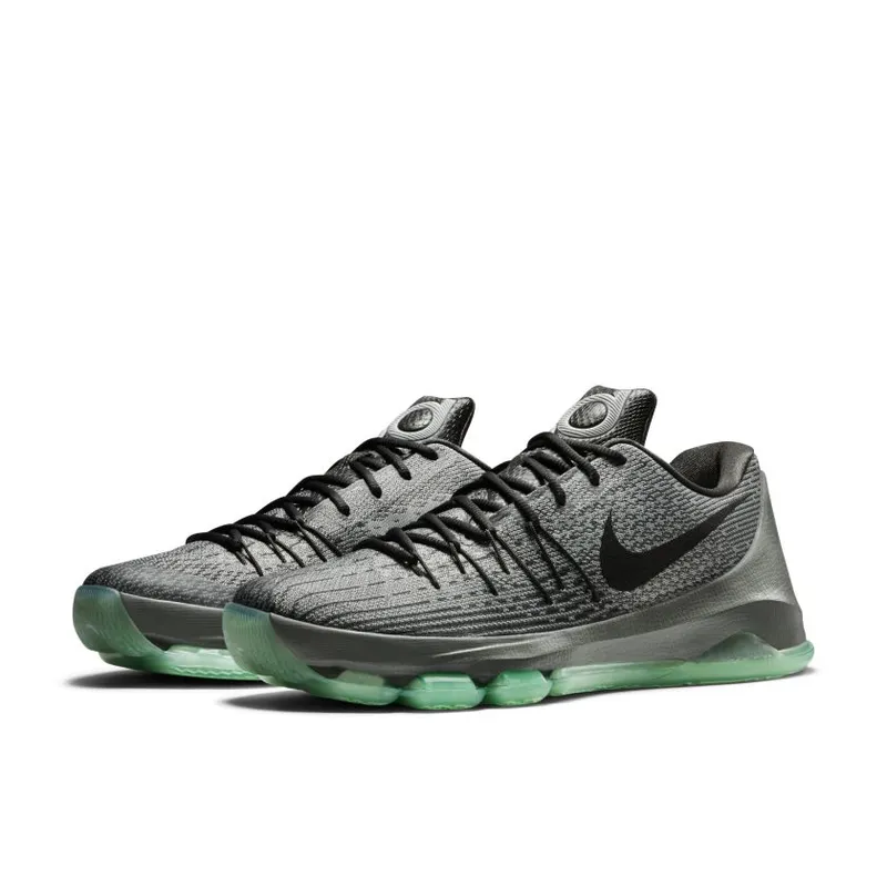 Nike KD 8 Hunt’s Hill Night Night Silver/Deep Pewter-Tumbled Grey-Green Glow (749375-020)