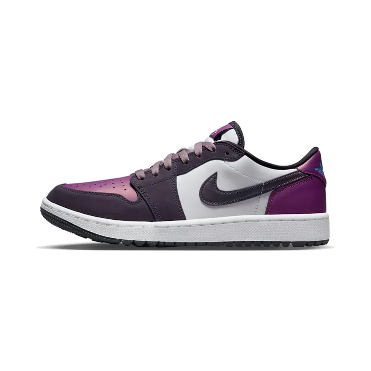 Jordan 1 Retro Low Golf NRG “White / Purple Smoke / University Blue / Cave Purple” (DZ9787-155)