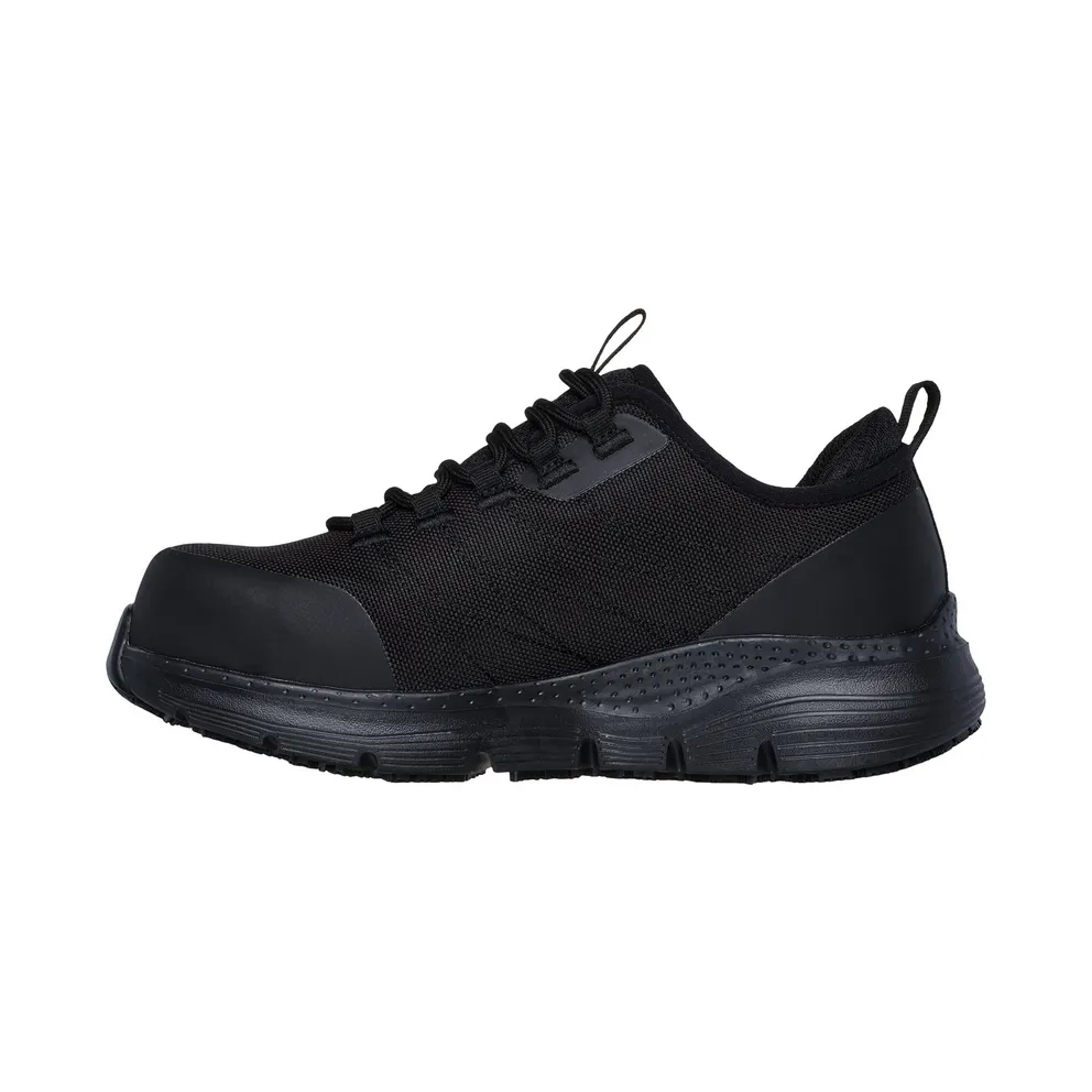Skechers Work Slip-Resistant: Arch Fit “Ebinal Sneaker Black” (108075ECBBK)