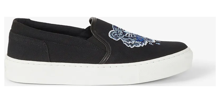 Kenzo Black Tiger K-Skate Slip-On Sneakers (FB52SN100F70)