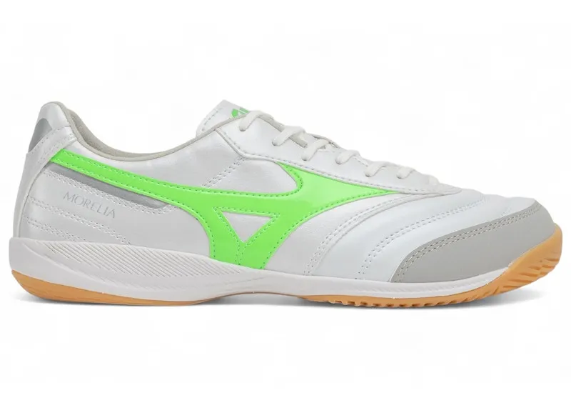 Mizuno Morelia Sala Pro IN White Neon Green Galaxy Silver (Q1GA251337)