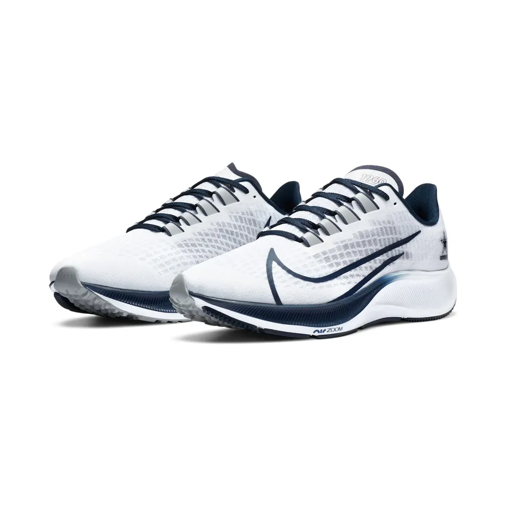 Nike Air Zoom Pegasus 37 Dallas Cowboys White/Pure Platinum-College Navy-Wolf Grey (CZ5444-100)
