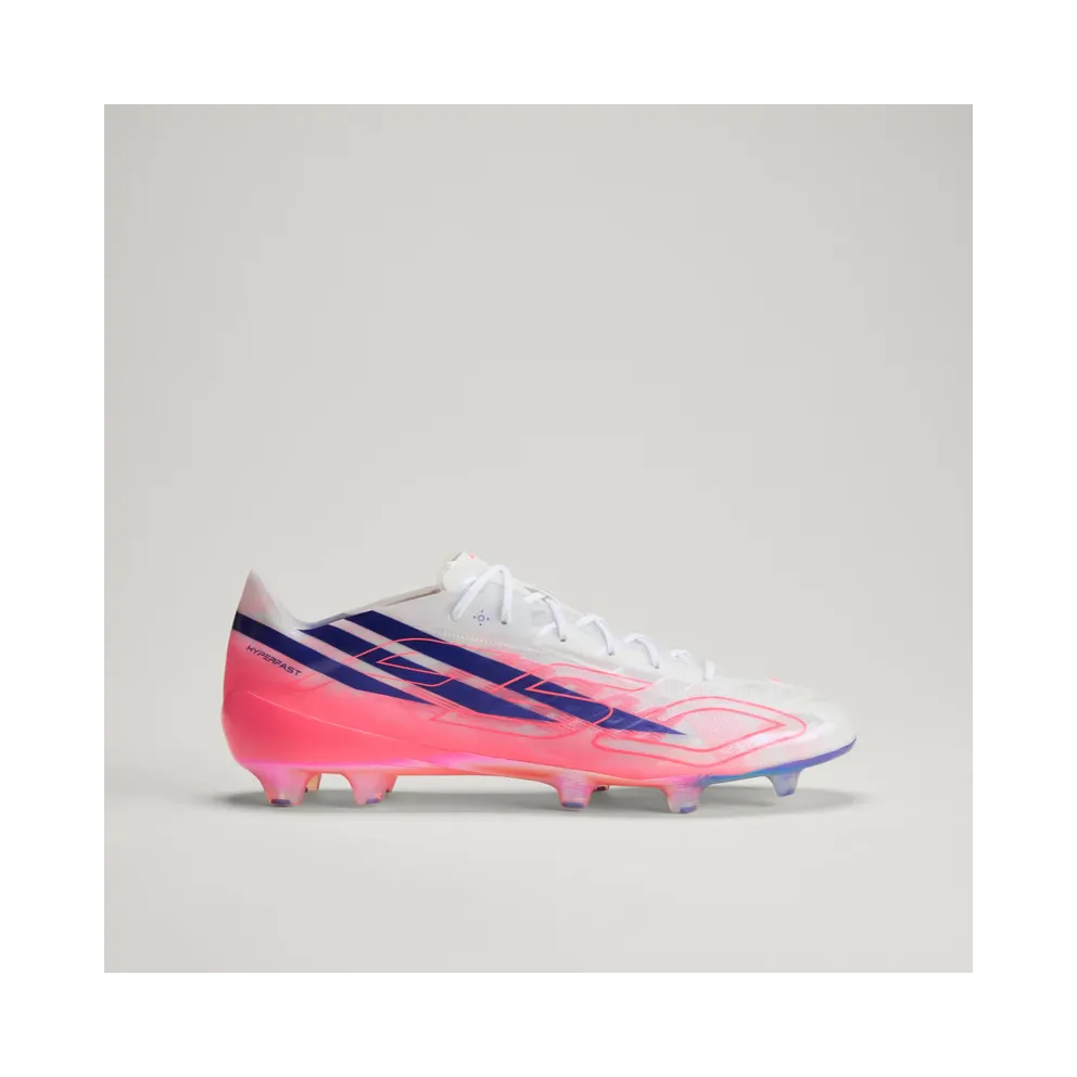 adidas F50 Hyperfast Evo Firm Ground Football Boots “Cloud White / Solar Purple / Solar Turbo” (KJ6109)