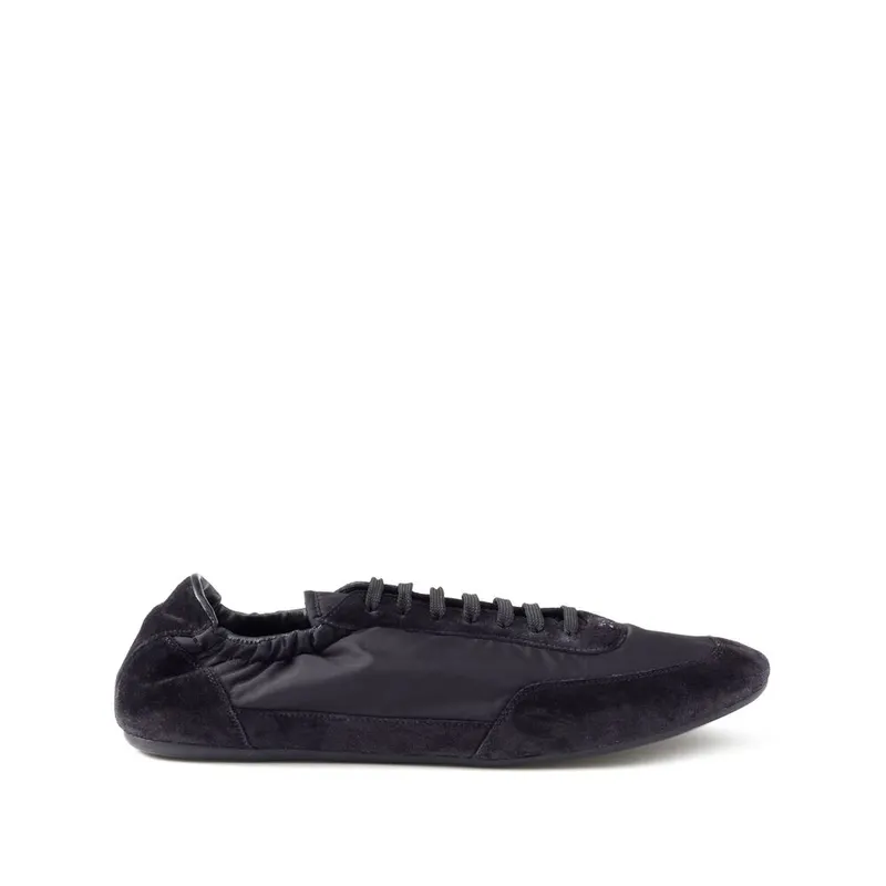 Prada Collapse Re-nylon and Suede Elasticized “Black” (2EG479 F G001 D7C F0002)