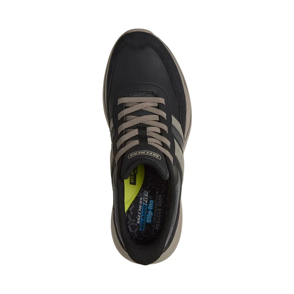 Skechers Slip-ins Relaxed Fit: Norlan “Leroy Sneaker Black” (205891BLK)