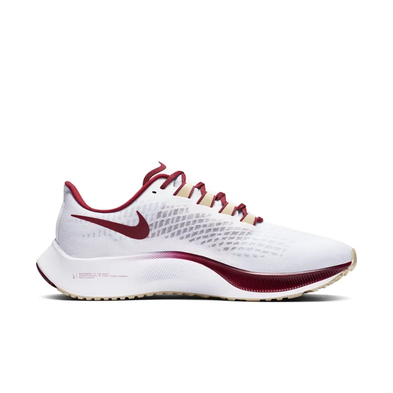 Nike Air Zoom Pegasus 37 Florida State White/Pure Platinum-Team Maroon-Team Gold (CZ5377-100)