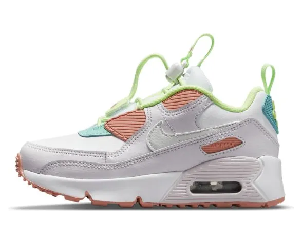 Nike Air Max 90 Toggle White Crimson Bliss (PS) (CV0064-102)