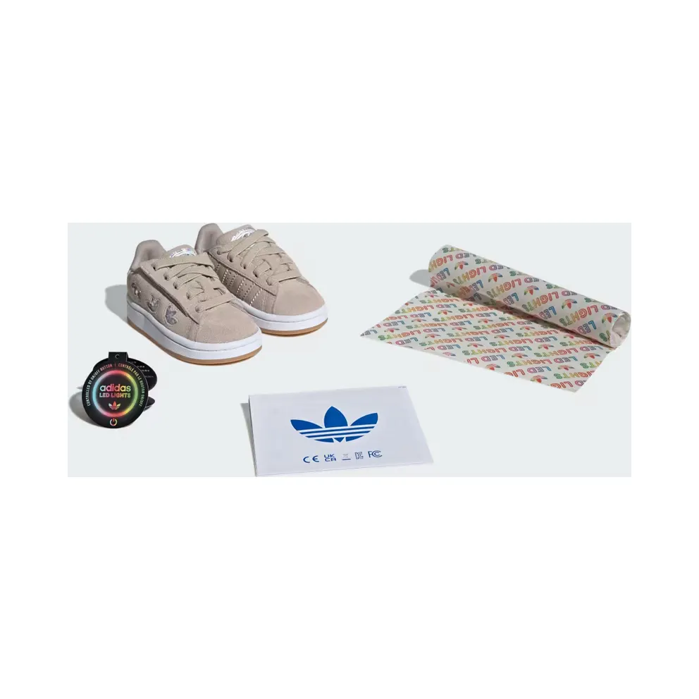 adidas Campus 00s LED Lights Comfort Closure Wonder Beige Cloud White (IH6385)