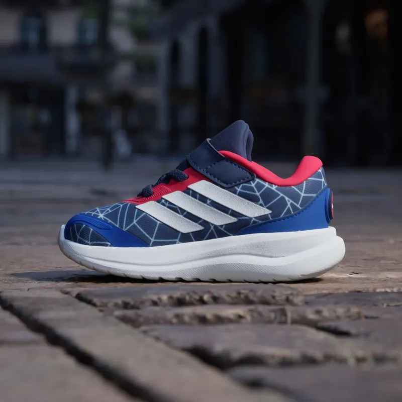 Adidas ADIDAS MARVEL SPIDER-MAN RUNFALCON 6 Shoes PEUTERS Dark Blue / Cloud White / Pure Ruby (KI9171)