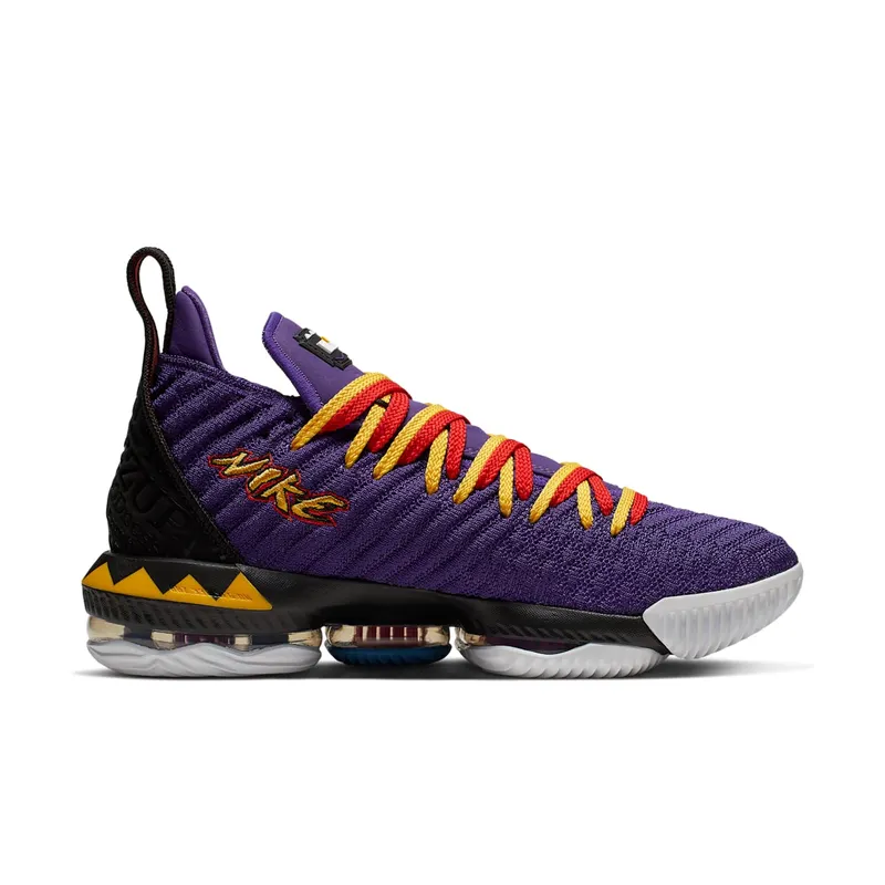 Nike LeBron 16 Martin Court Purple/Tour Yellow-Comet Red (CI1520-500)