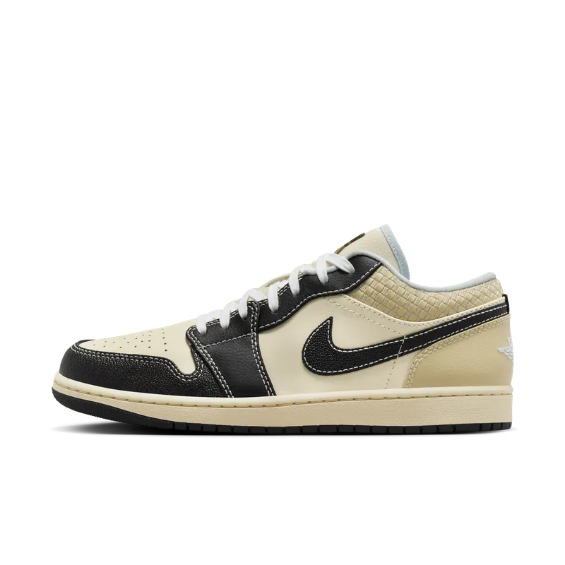 Jordan 1 Low SE Coconut Milk Black Muslin (HQ3437-101)