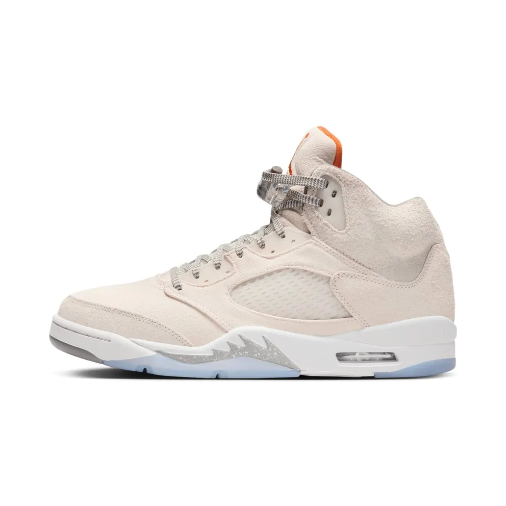 Air Jordan 5 Retro SE Craft Light Orewood Brown/Flat Pewter/Sail/Safety Orange (FD9222-180)