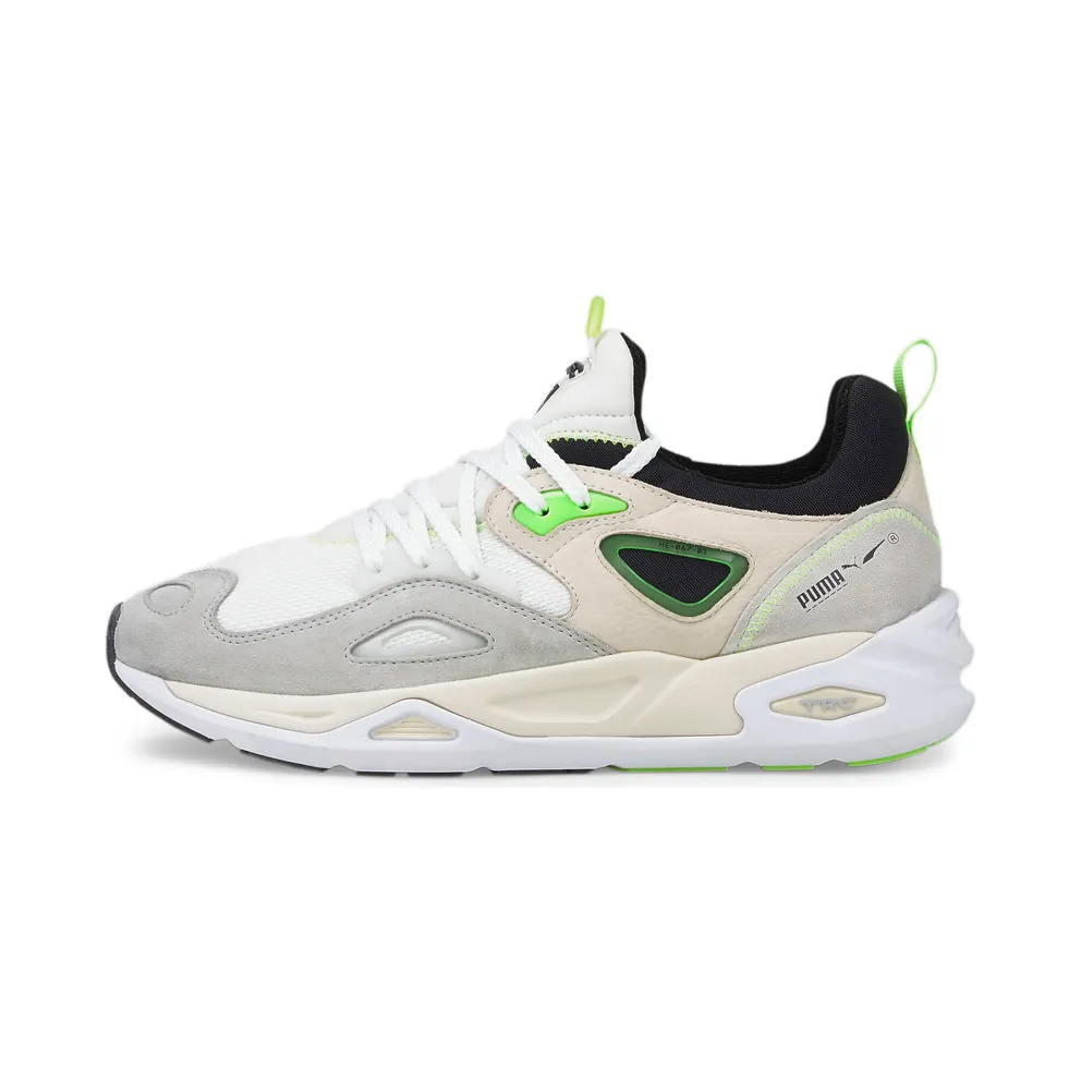 Women’s PUMA Trc Blaze The Triangl White/Nimbus Cloud/Green Glare (383104-02)