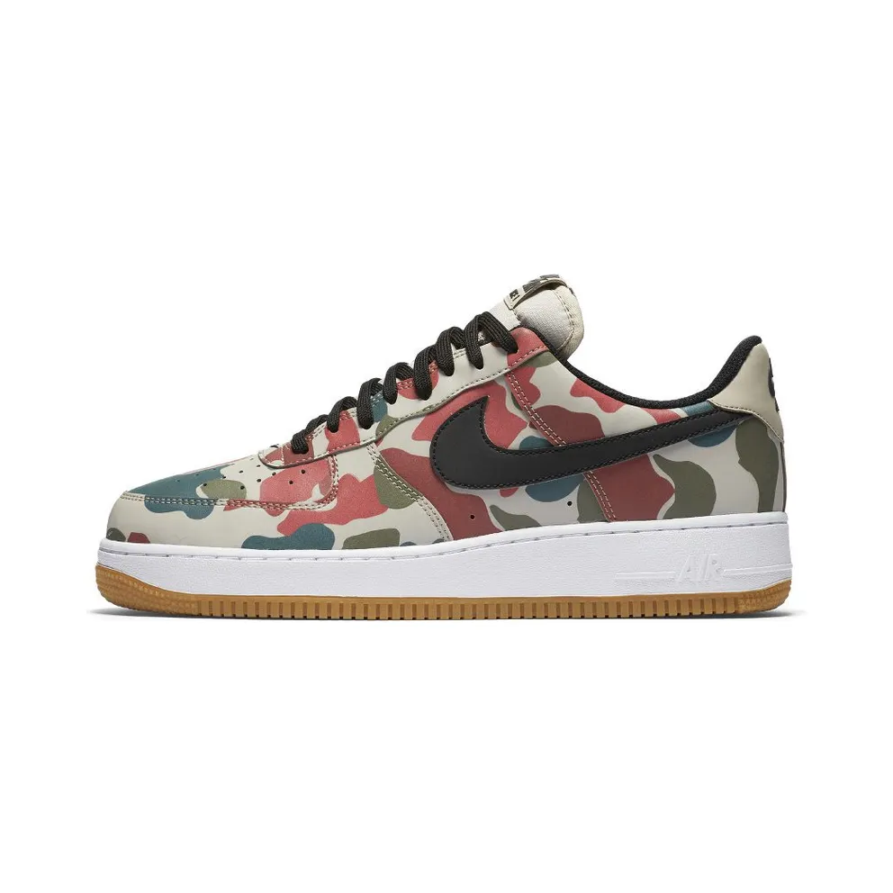 Nike Air Force 1 Low Reflective Duck Camo String/Black-White-Gum Light Brown (718152-201)