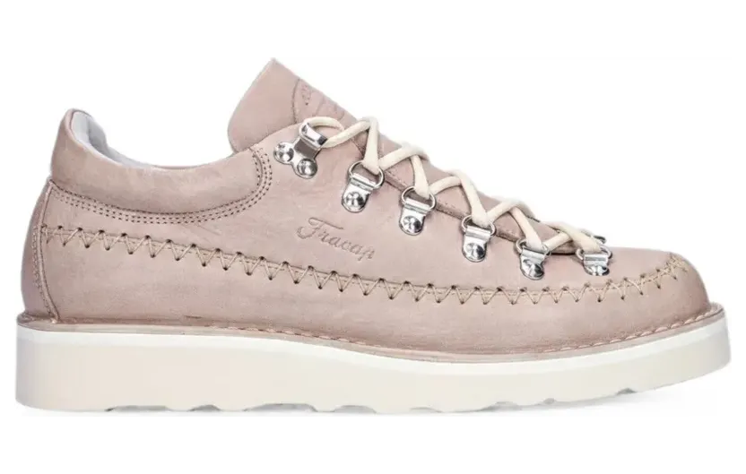 Fracap Magnifico lace-up leather sneakers – Beige