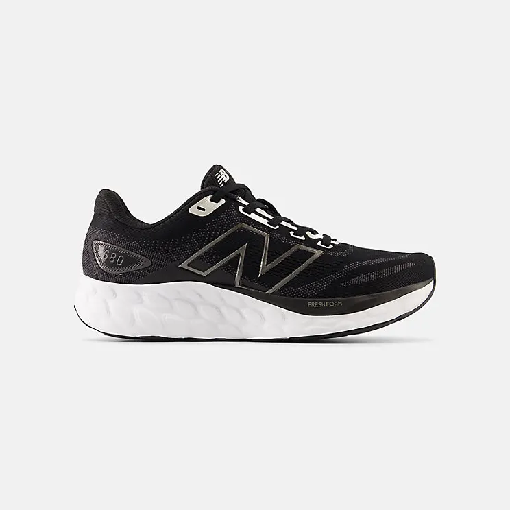 New Balance Fresh Foam 680v8 Black Light Gold Metallic Black Metallic (W680LK8)