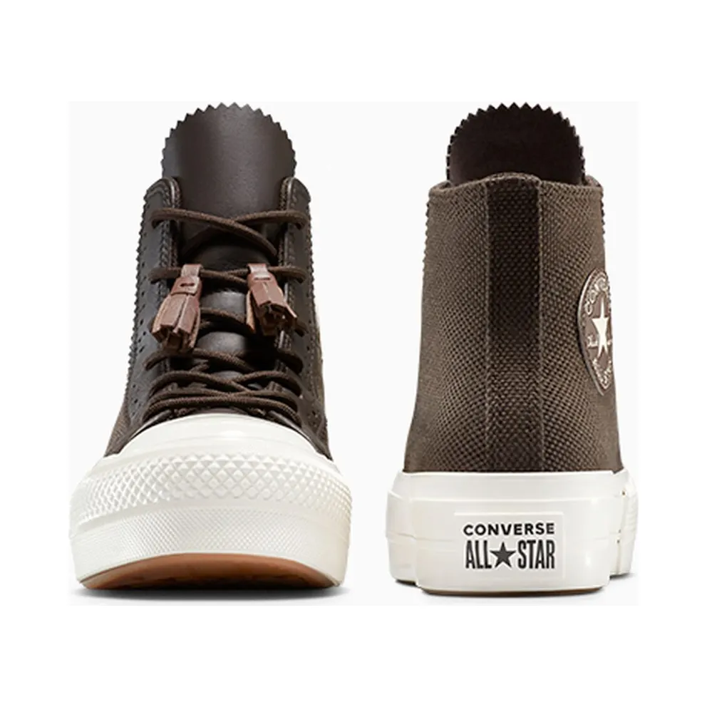 Converse Chuck Taylor All Star Lift Platform Tassels Fresh Brew/Egret/Bear Nap (A14242C)