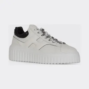 Hogan H-Stripes Leather Sneakers White (HXW6450FE930000001)