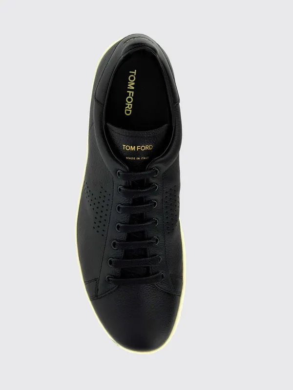 Tom Ford Warwick in Grained Leather Black 1 (J1507LCL045LNWB)