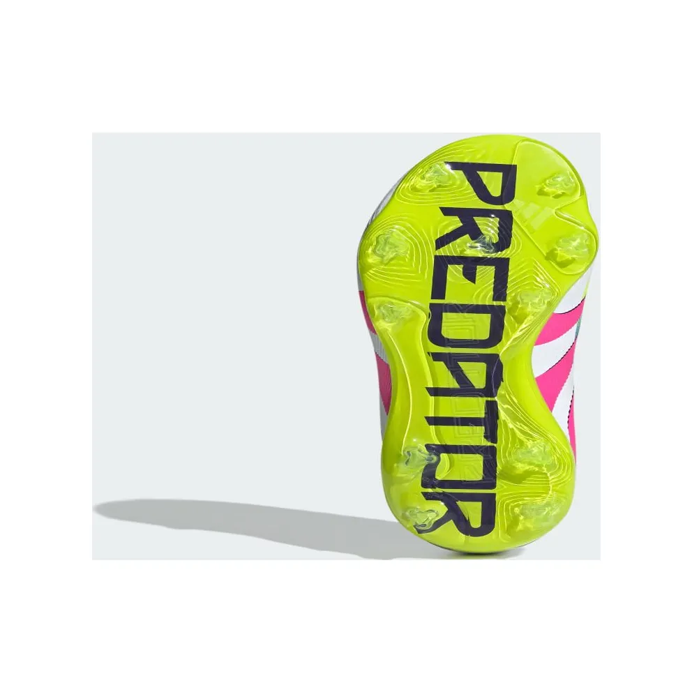 adidas Predator Elite Laceless FG Cloud White Lucid Pink Lucid Lemon (ID3746)