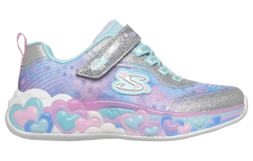 Skechers S-Lights: Eternal Heart Lights Silver (302696LSMLT)