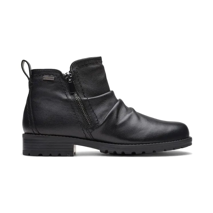 Clarks Aspra Walk Waterproof Black Leather (26175203)