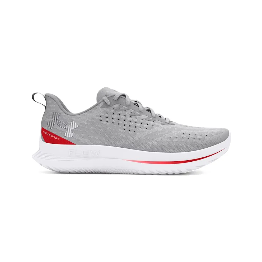 Under Armour Flow Velociti 4 Halo Grey Racer Red (3027585-104)