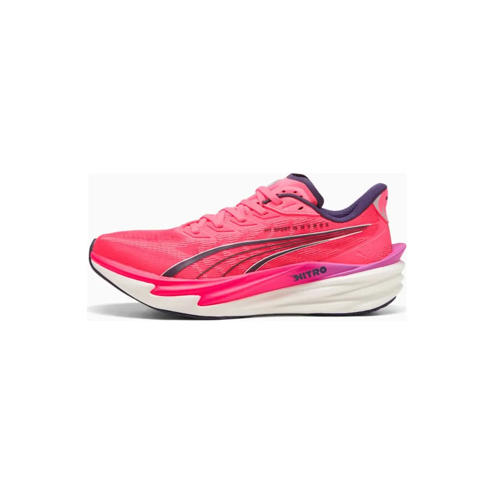 Puma Deviate NITRO 4 PUMA X HYROX White/ Electric Orchid/ Pink (31290601)