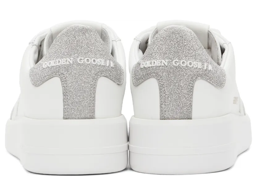 Golden Goose White & Silver Purestar Sneakers (F00197.F000538.80185) (4)