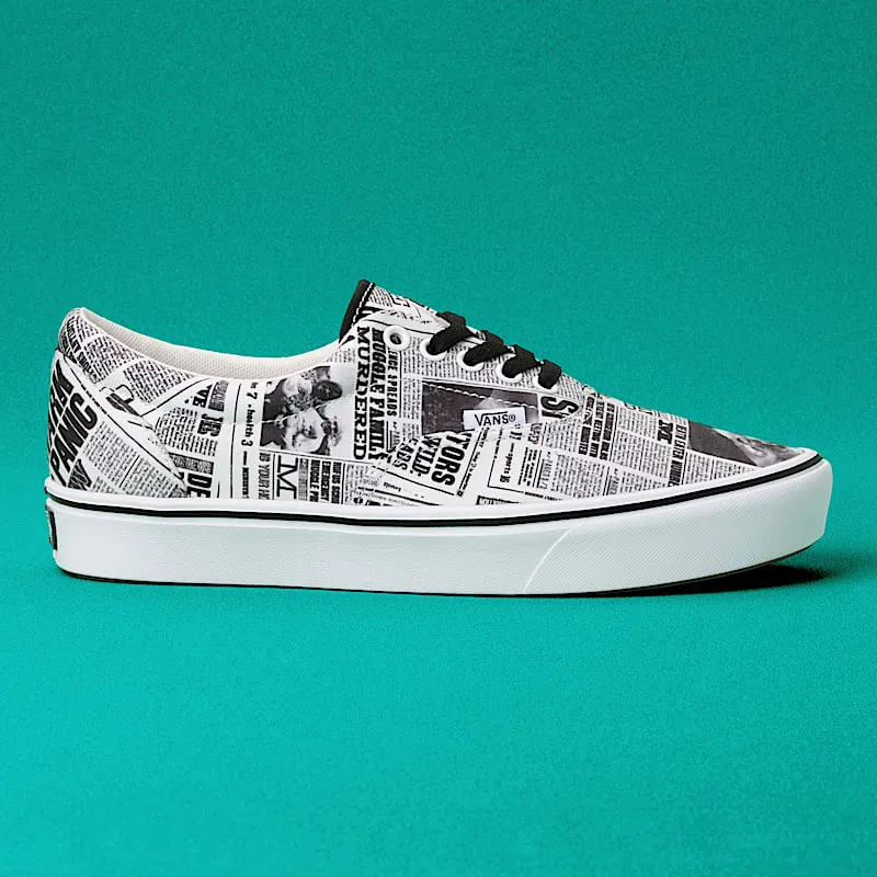 Vans Era ComfyCush Harry Potter Daily Prophet Daily Prophet/True White (VN0A3WM9V9T)