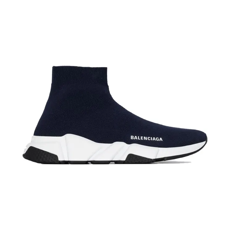 Balenciaga Speed Trainer Navy White Sole