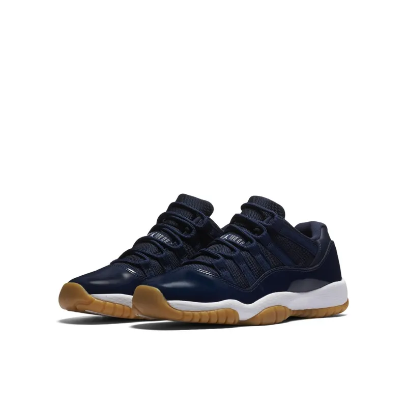 Jordan 11 Retro Low Midnight Navy (GS) Midnight Navy/White-Light Gum Brown (528896-405)
