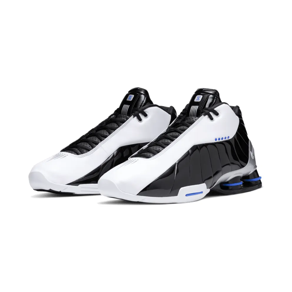 Nike Shox BB4 Black Patent White/Metallic Silver-Black-Racer Blue (AT7843-102)