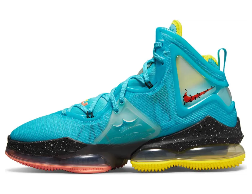 Nike LeBron 19 Christmas – “Aqua Blue / Yellow” (DC9338-400)