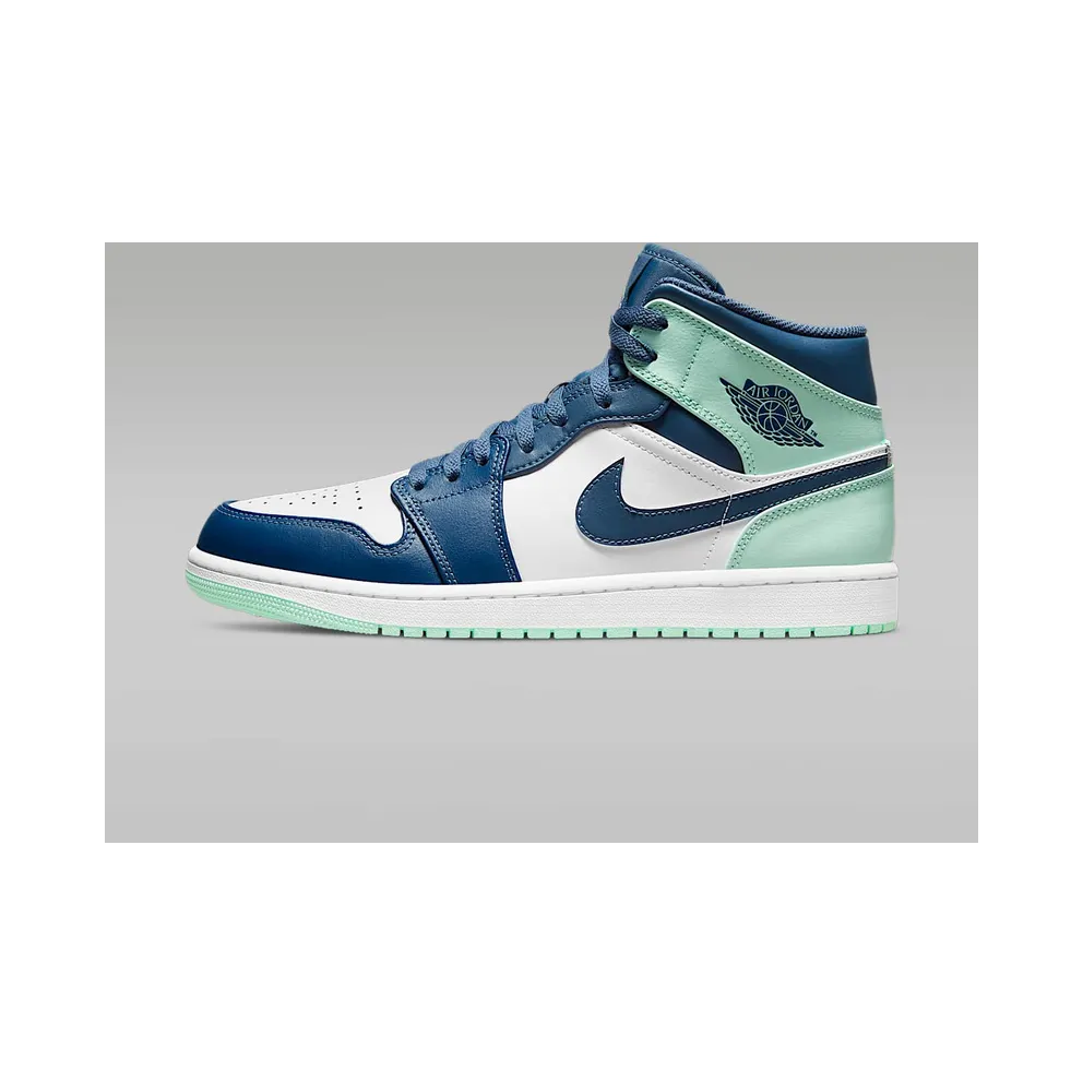 Jordan 1 Mid Blue Mint (GS) (554724-413)