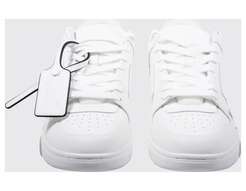 Off-White Out Of Office “For Walking” Sneakers in Leather with Slogan Print White (M189C9L01A0110)